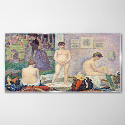 Glasbild Seurat-Modelle