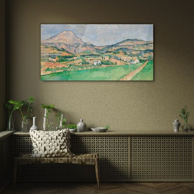 Bild auf glas drucken Berglandschaft