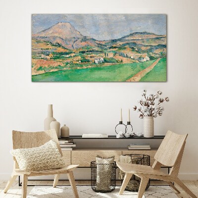 Bild auf glas drucken Berglandschaft
