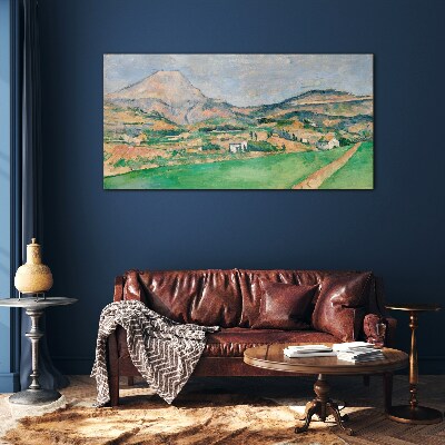 Bild auf glas drucken Berglandschaft