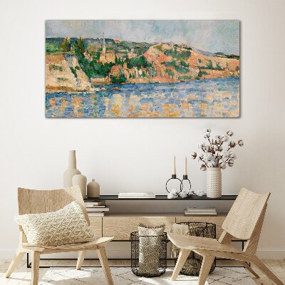 Foto auf glas Landschaft am Fluss