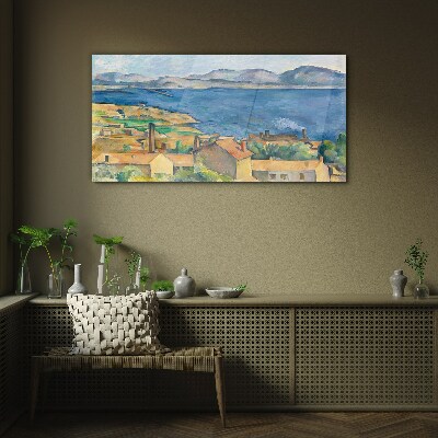 Glasbild Meerblick