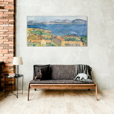 Glasbild Meerblick