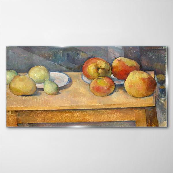 Glasbild Obst auf dem Tisch