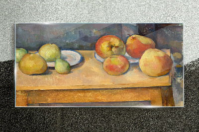 Glasbild Obst auf dem Tisch