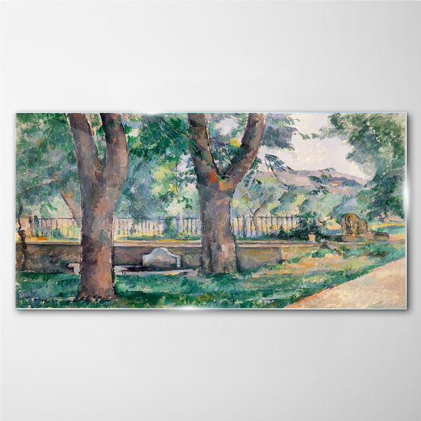 Glasbild Sommernachmittag im Park