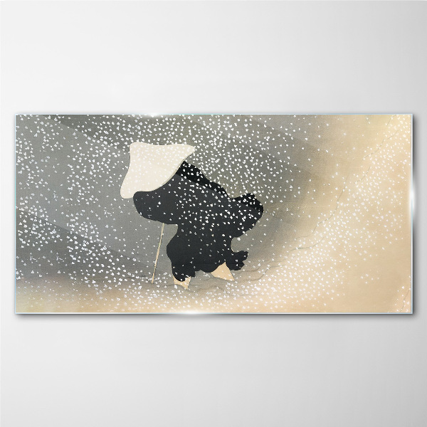 Bild auf glas Wintersehnsucht