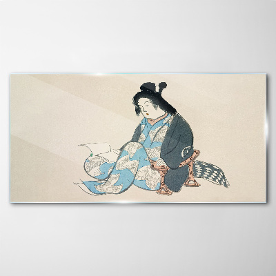 Glasbild Asiatischer Frauen-Kimono