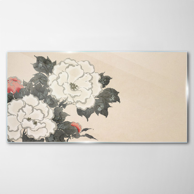 Glasbild Blumenträume