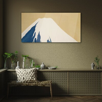 Bild auf glas drucken Der Berg in blauer Wärme
