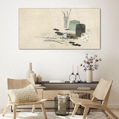 Bild auf glas Minimalistische Komposition mit Keramik