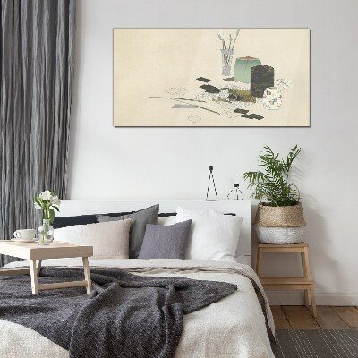 Bild auf glas Minimalistische Komposition mit Keramik