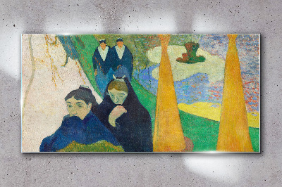 Glasbild Traurigkeit und Besinnung in der Landschaft
