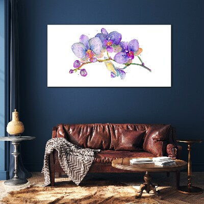 Glasbild Die florale Schönheit der Orchideen