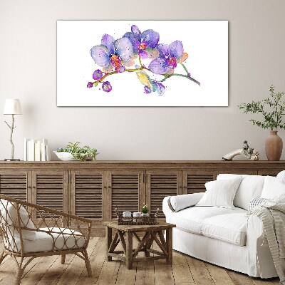 Glasbild Die florale Schönheit der Orchideen
