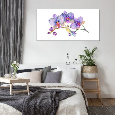 Glasbild Die florale Schönheit der Orchideen
