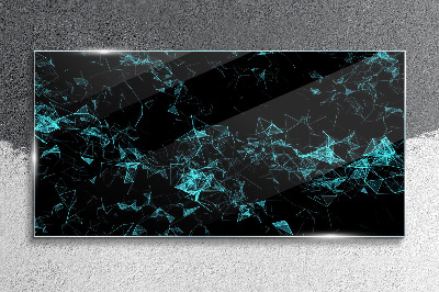 Glasbild Geometrie in Bewegung