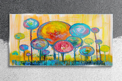Foto auf glas Bunte Kreise gegen die Sonne