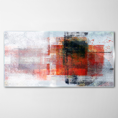 Glasbild Abstrakte Komposition von Farben