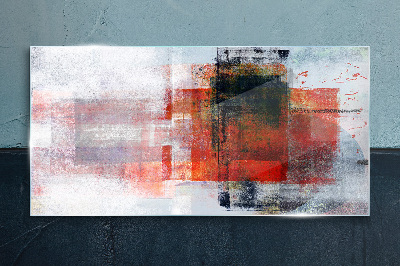Glasbild Abstrakte Komposition von Farben