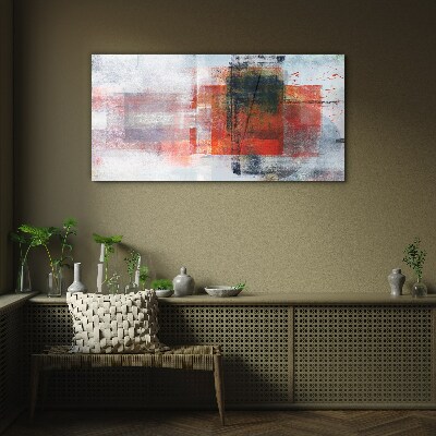 Glasbild Abstrakte Komposition von Farben