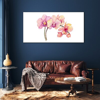 Glasbild Die florale Schönheit der Orchideen