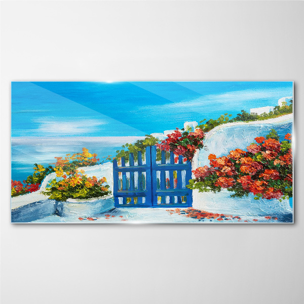 Glasbild Tor zum Paradies