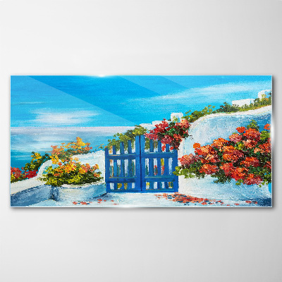 Glasbild Tor zum Paradies