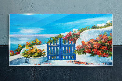 Glasbild Tor zum Paradies
