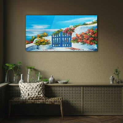 Glasbild Tor zum Paradies