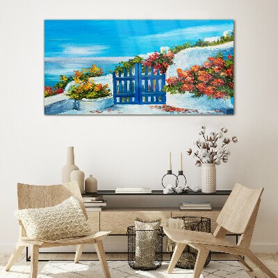 Glasbild Tor zum Paradies