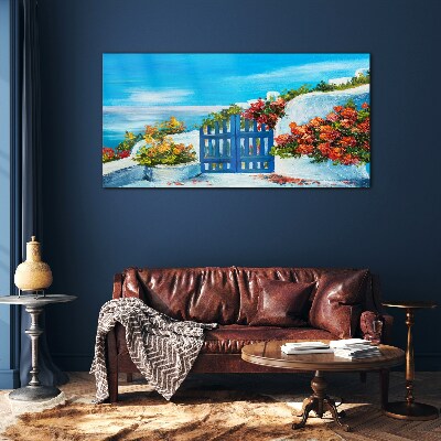 Glasbild Tor zum Paradies