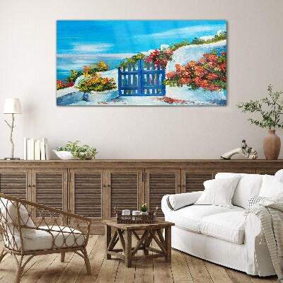 Glasbild Tor zum Paradies