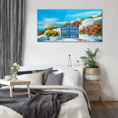 Glasbild Tor zum Paradies