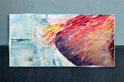 Bild aus glas Farben in Bewegung