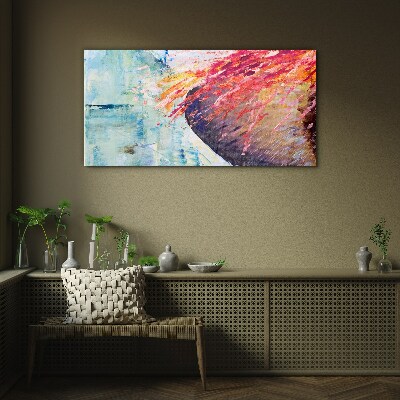 Bild aus glas Farben in Bewegung