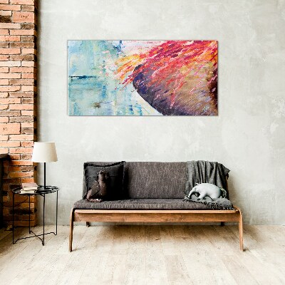 Bild aus glas Farben in Bewegung