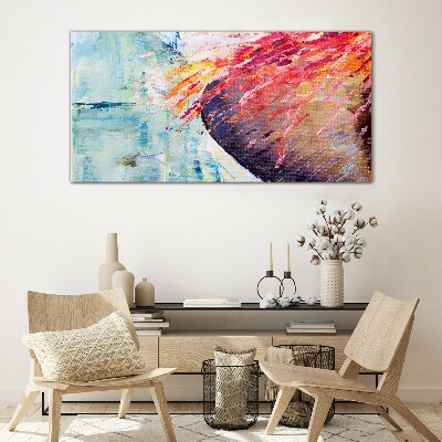 Bild aus glas Farben in Bewegung