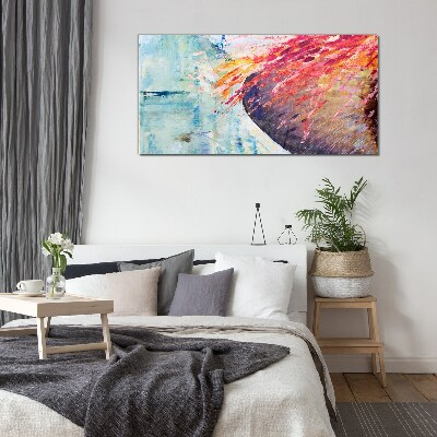 Bild aus glas Farben in Bewegung