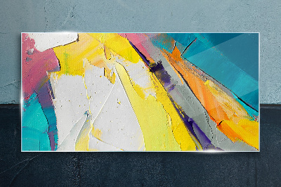 Glasbild Farben in Bewegung