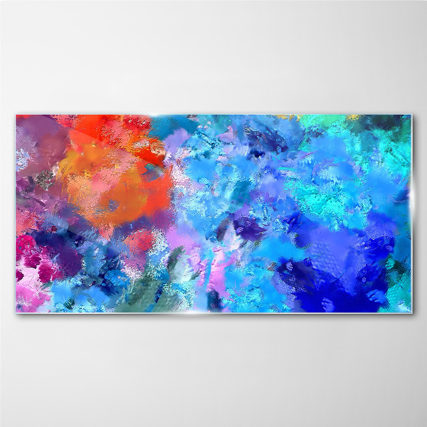 Glasbild Farben der Emotionen im abstrakten Tanz