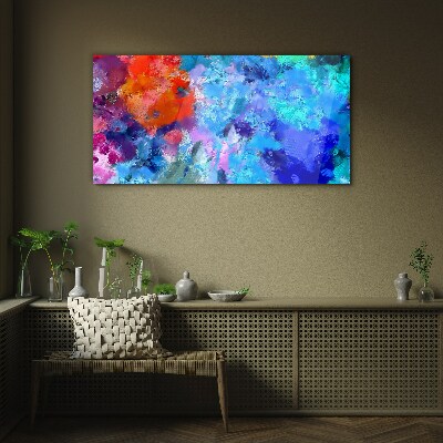 Glasbild Farben der Emotionen im abstrakten Tanz