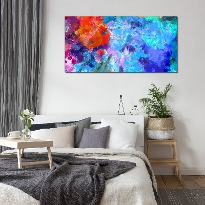 Glasbild Farben der Emotionen im abstrakten Tanz