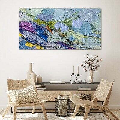 Glasbild Abstraktes Mosaik der Farben