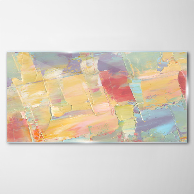Glasbild Pastell-Abstraktionen in Bewegung
