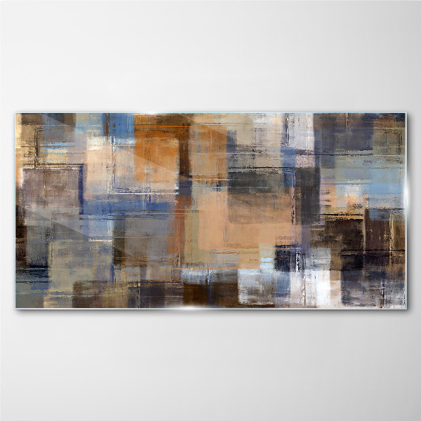 Glasbild Abstrakte Komposition von Farben