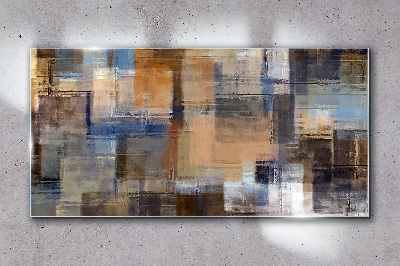 Glasbild Abstrakte Komposition von Farben