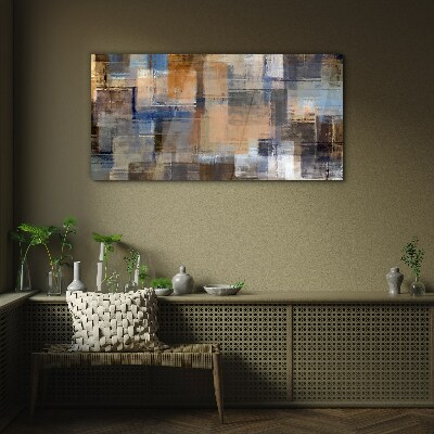 Glasbild Abstrakte Komposition von Farben