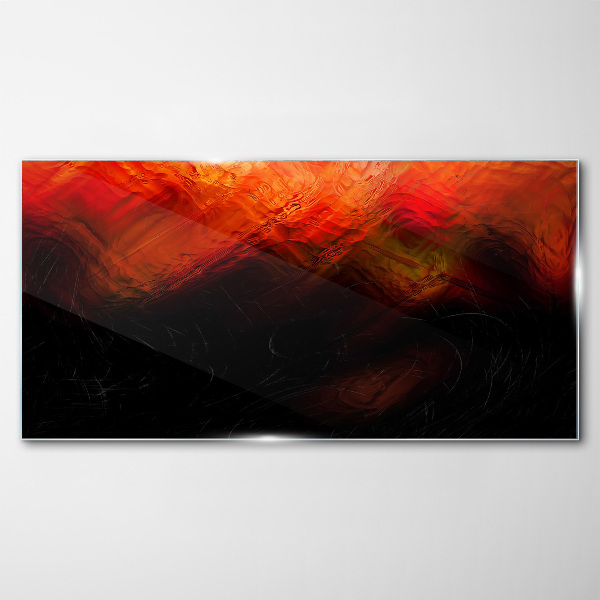 Bild auf glas Sonnenuntergang in Flammen