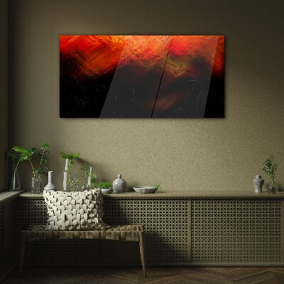 Bild auf glas Sonnenuntergang in Flammen